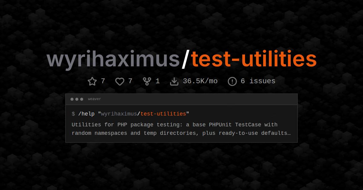 wyrihaximus/test-utilities