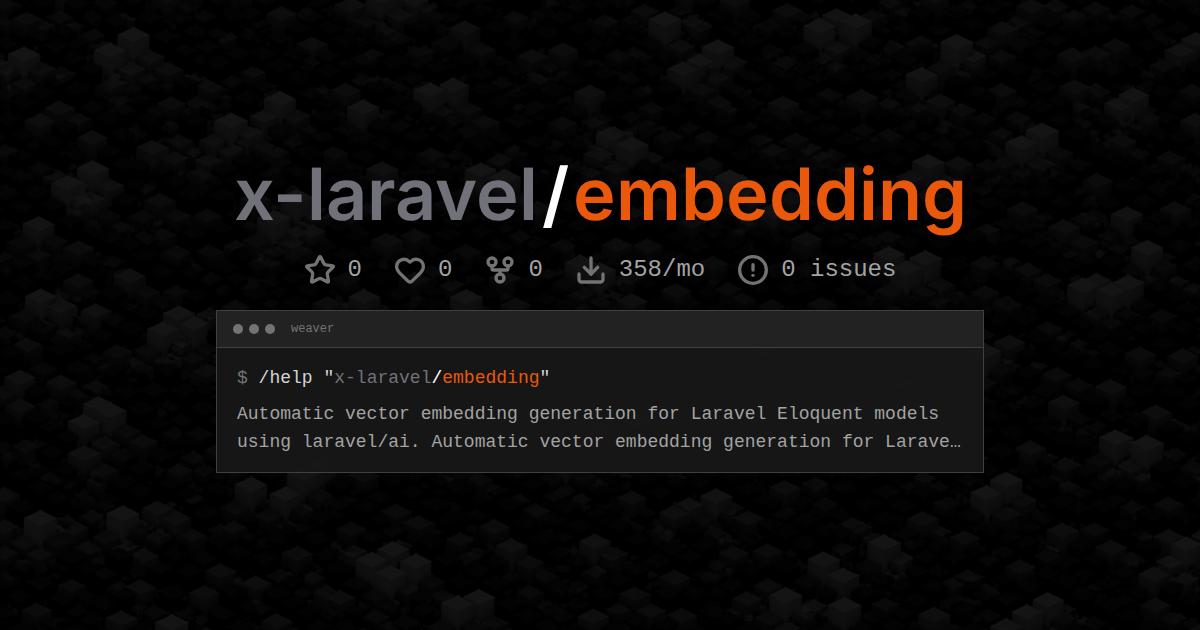 x-laravel/embedding
