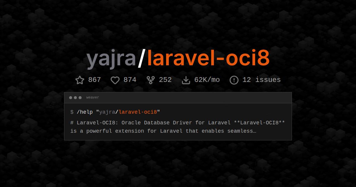 yajra/laravel-oci8