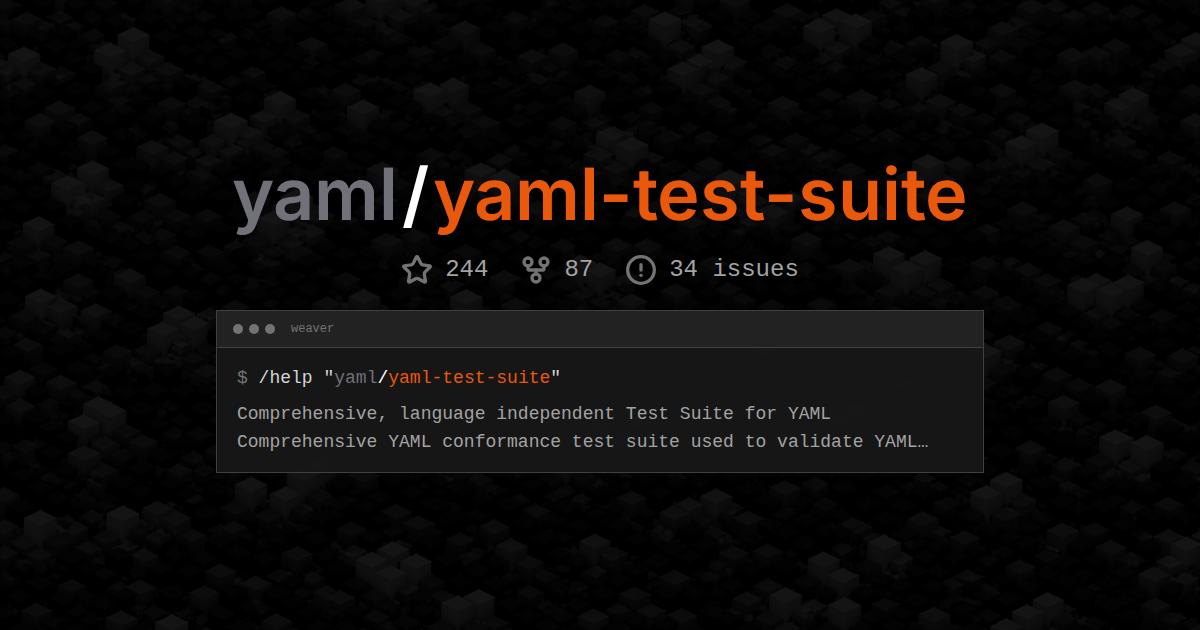 yaml/yaml-test-suite