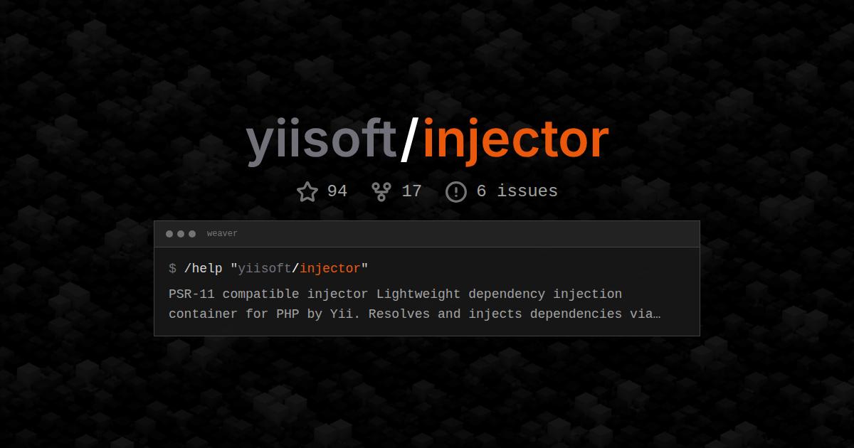 yiisoft/injector