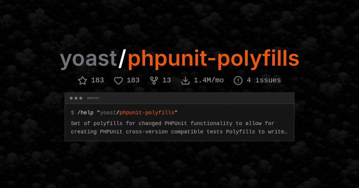 yoast/phpunit-polyfills