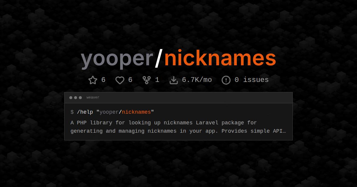 yooper/nicknames