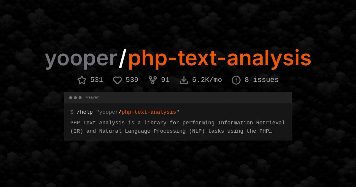 yooper/php-text-analysis