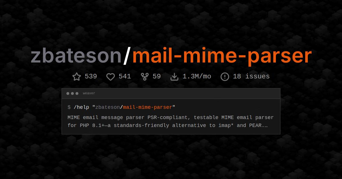 zbateson/mail-mime-parser