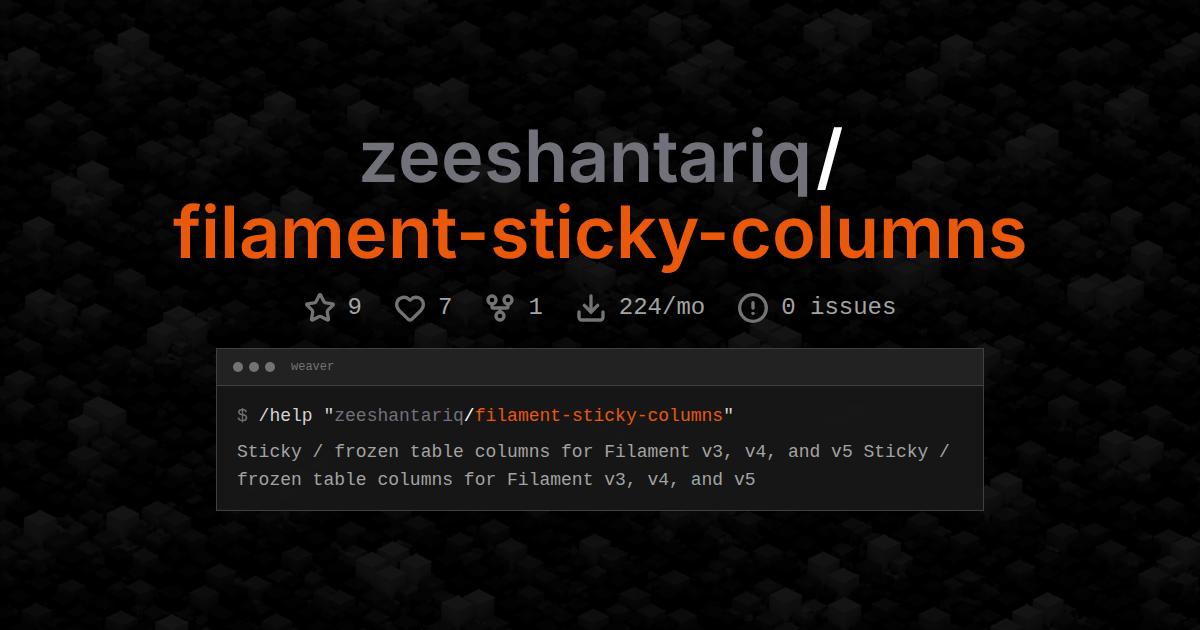 zeeshantariq/filament-sticky-columns