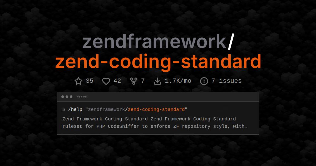zendframework/zend-coding-standard