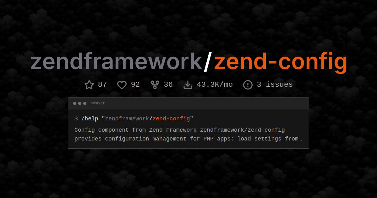 zendframework/zend-config