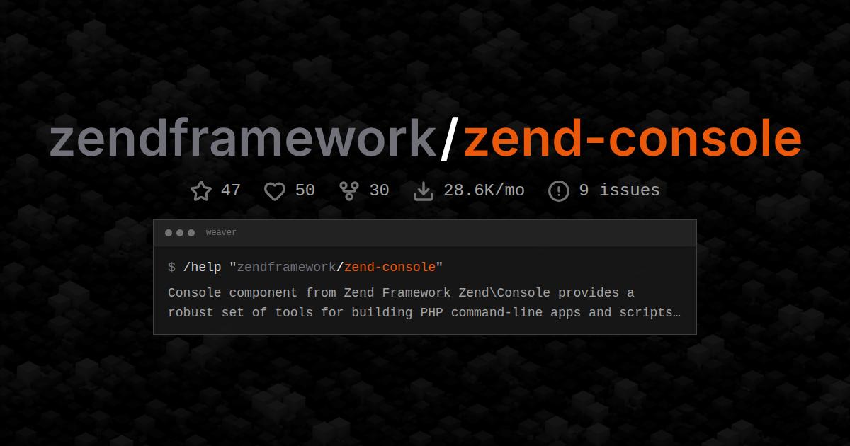 zendframework/zend-console