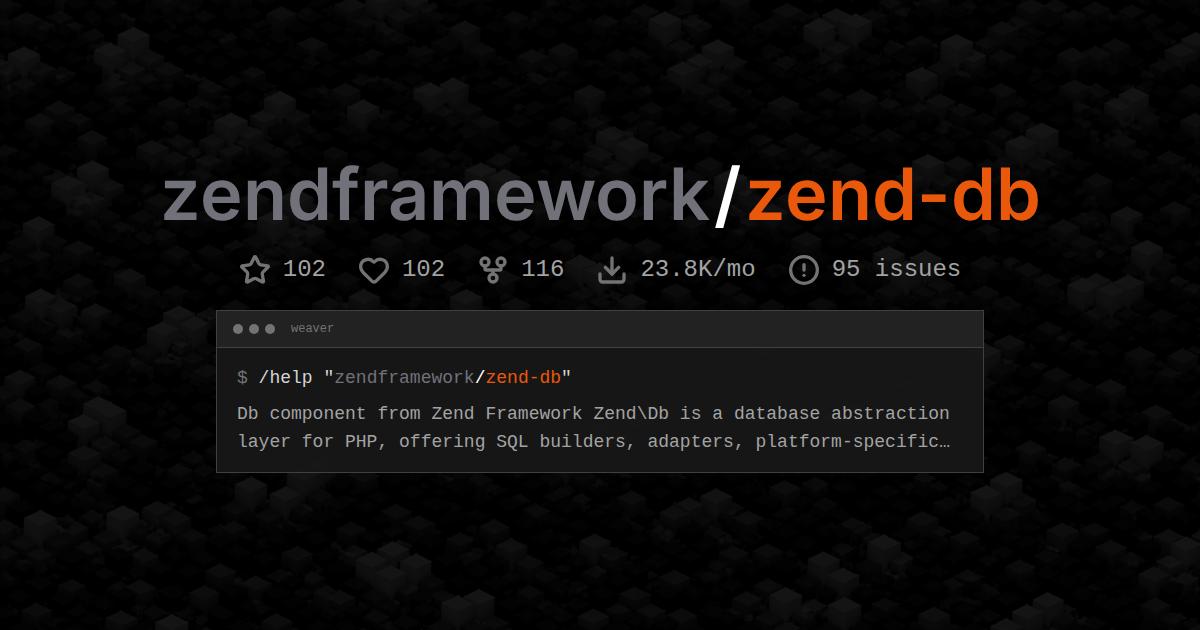 zendframework/zend-db