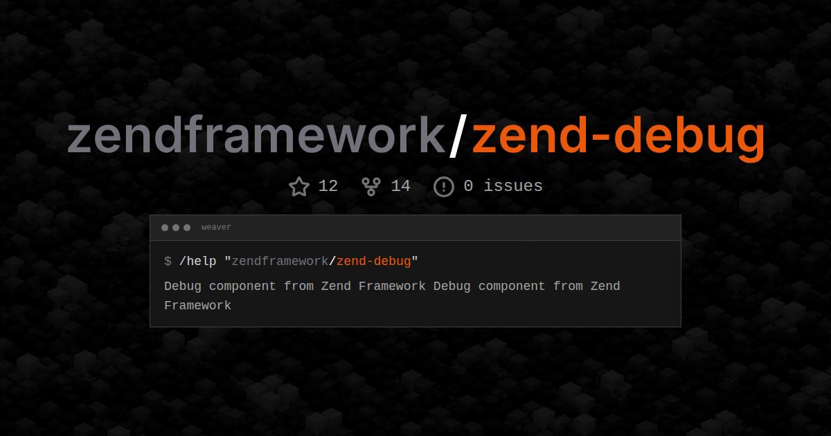 zendframework/zend-debug