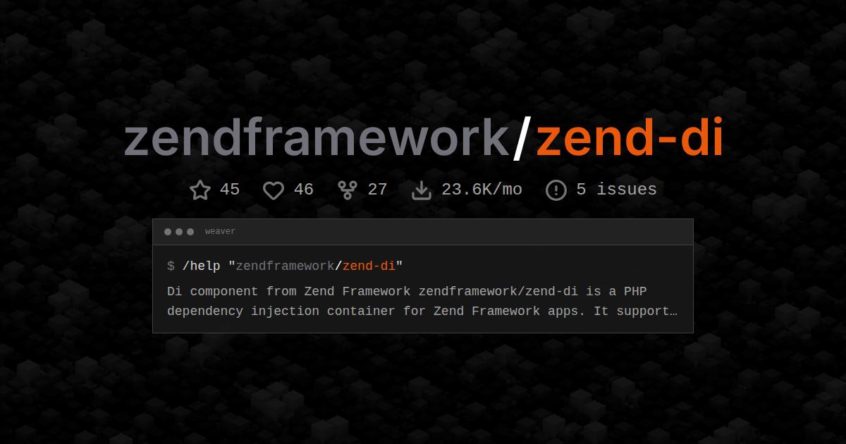 zendframework/zend-di