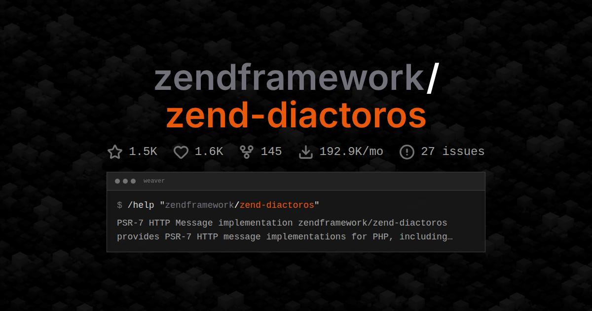 zendframework/zend-diactoros