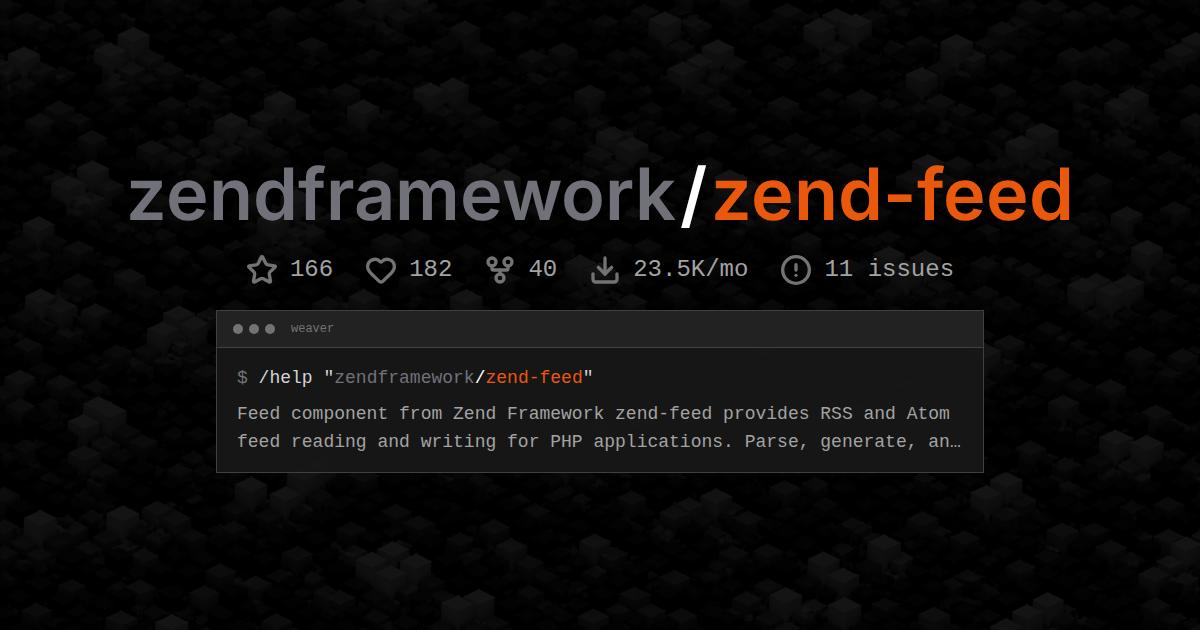 zendframework/zend-feed