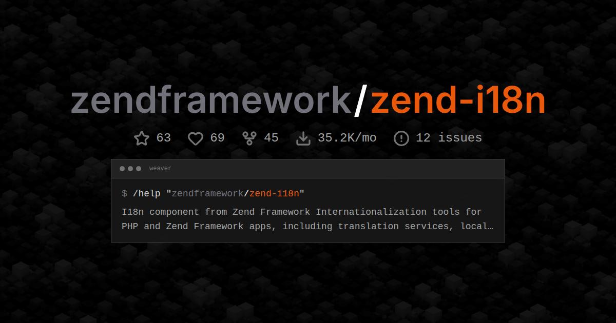 zendframework/zend-i18n