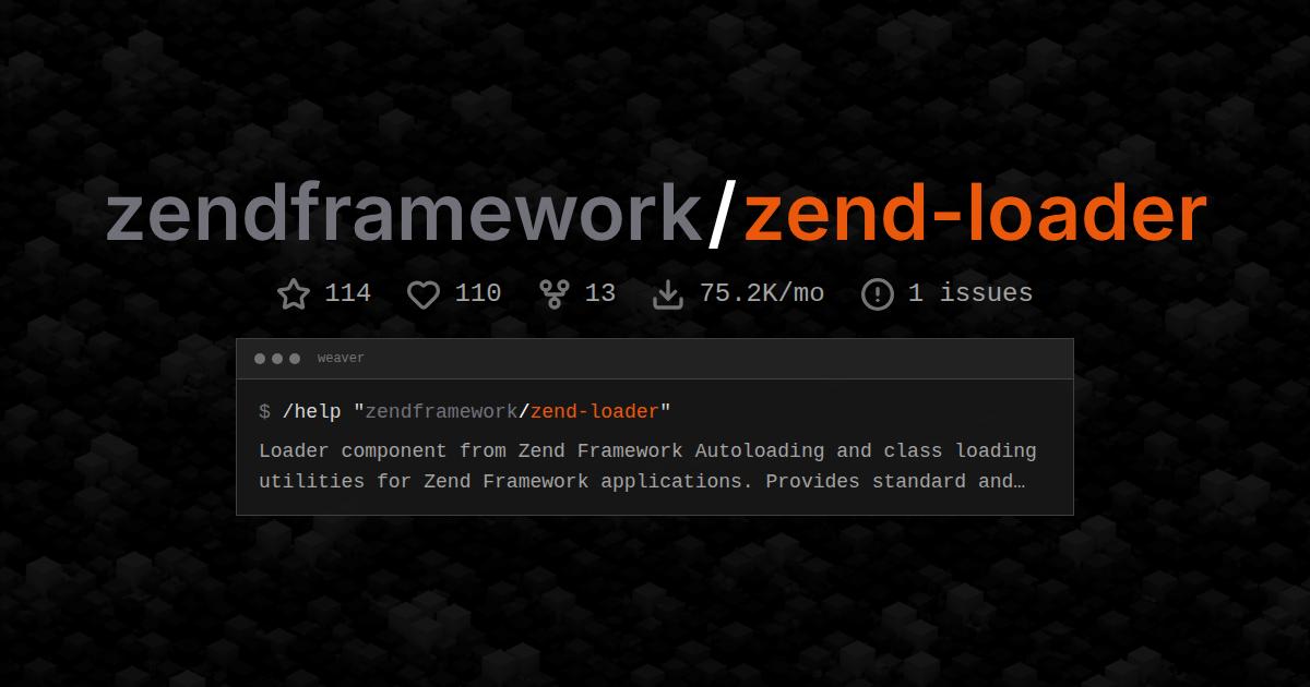zendframework/zend-loader