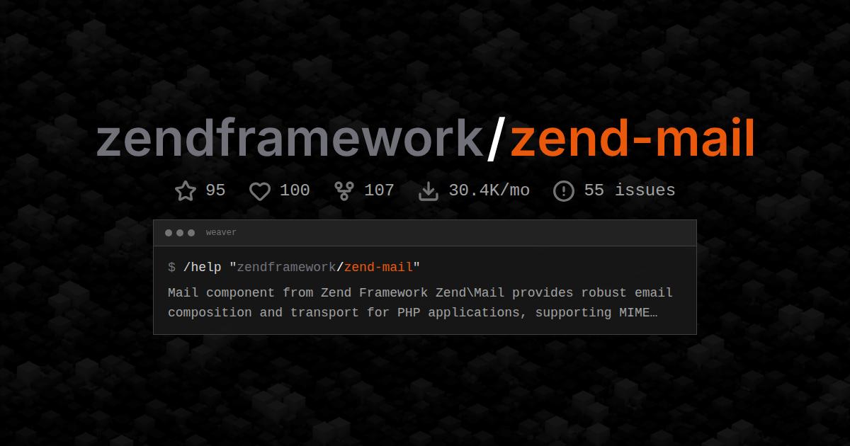 zendframework/zend-mail
