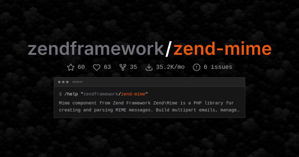 zendframework/zend-mime