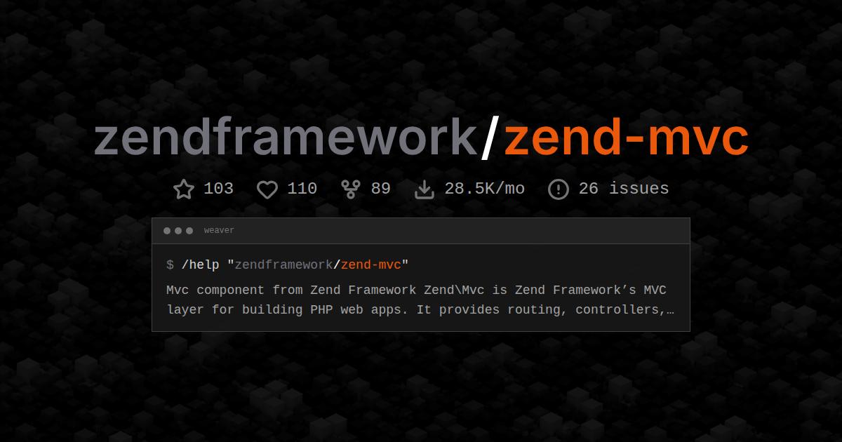 zendframework/zend-mvc