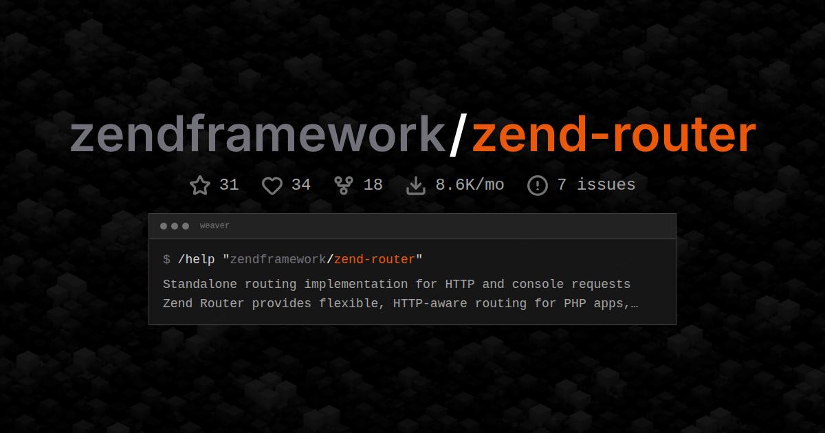 zendframework/zend-router