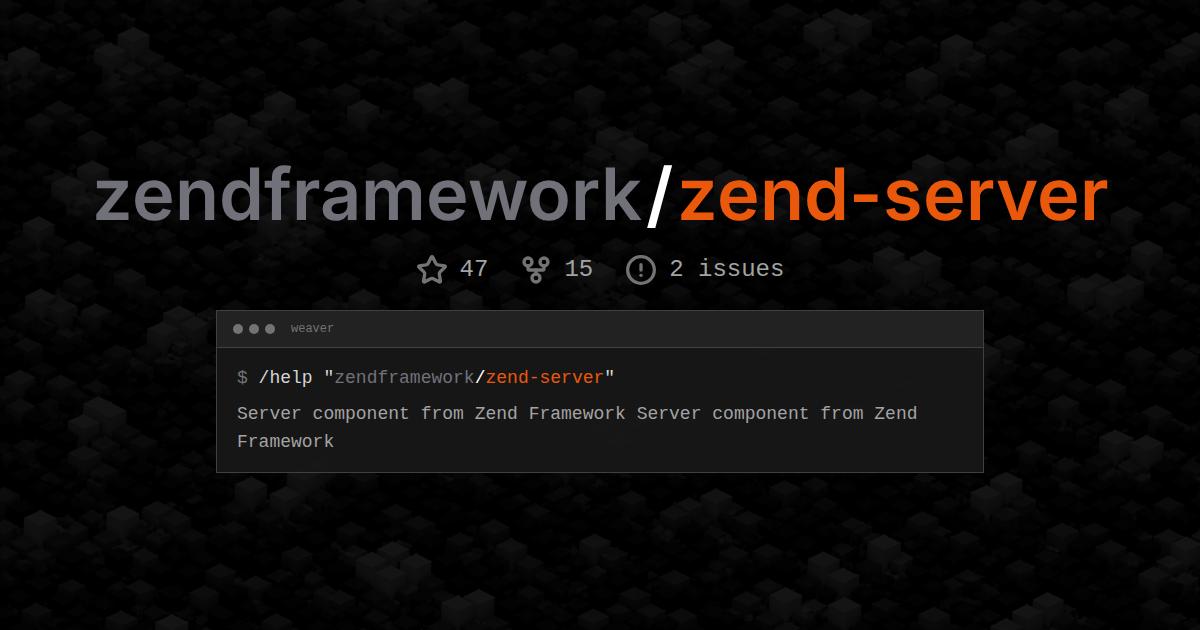 zendframework/zend-server