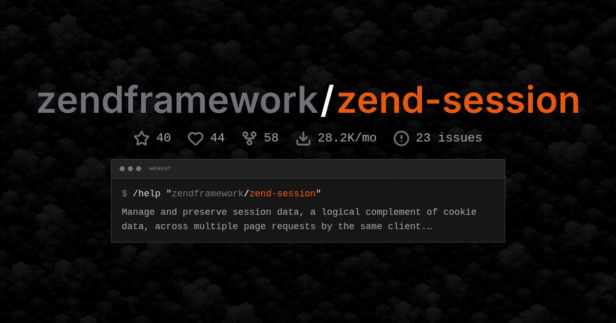 zendframework/zend-session