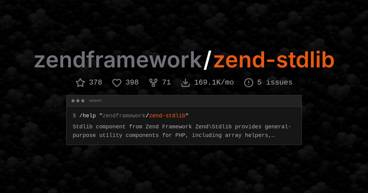 zendframework/zend-stdlib