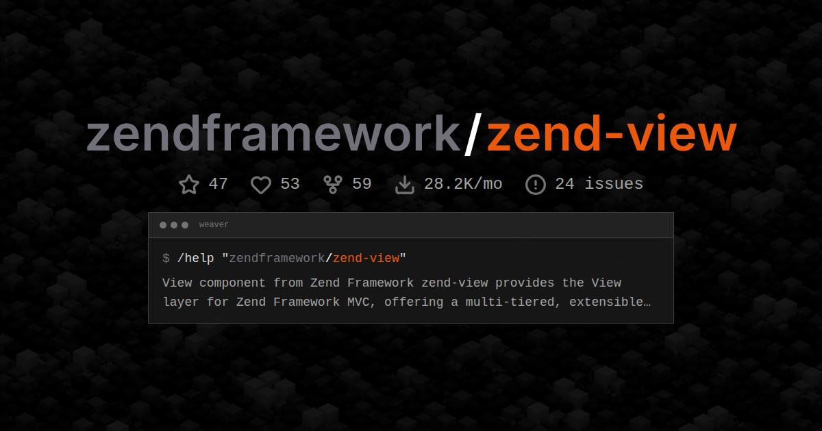 zendframework/zend-view