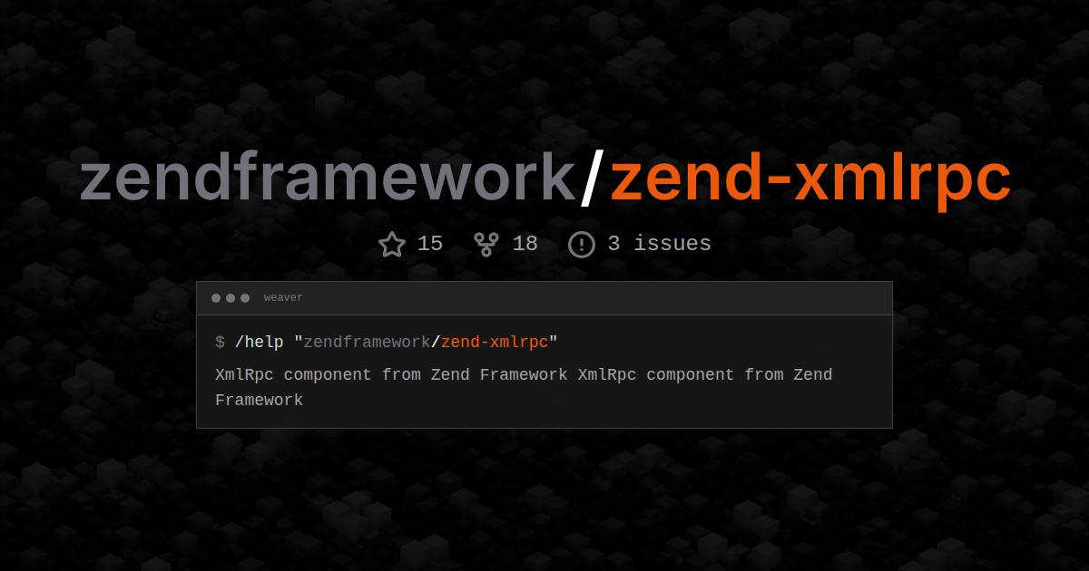 zendframework/zend-xmlrpc