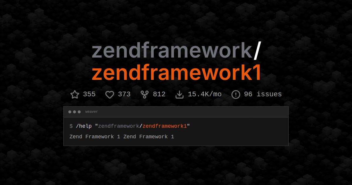 zendframework/zendframework1