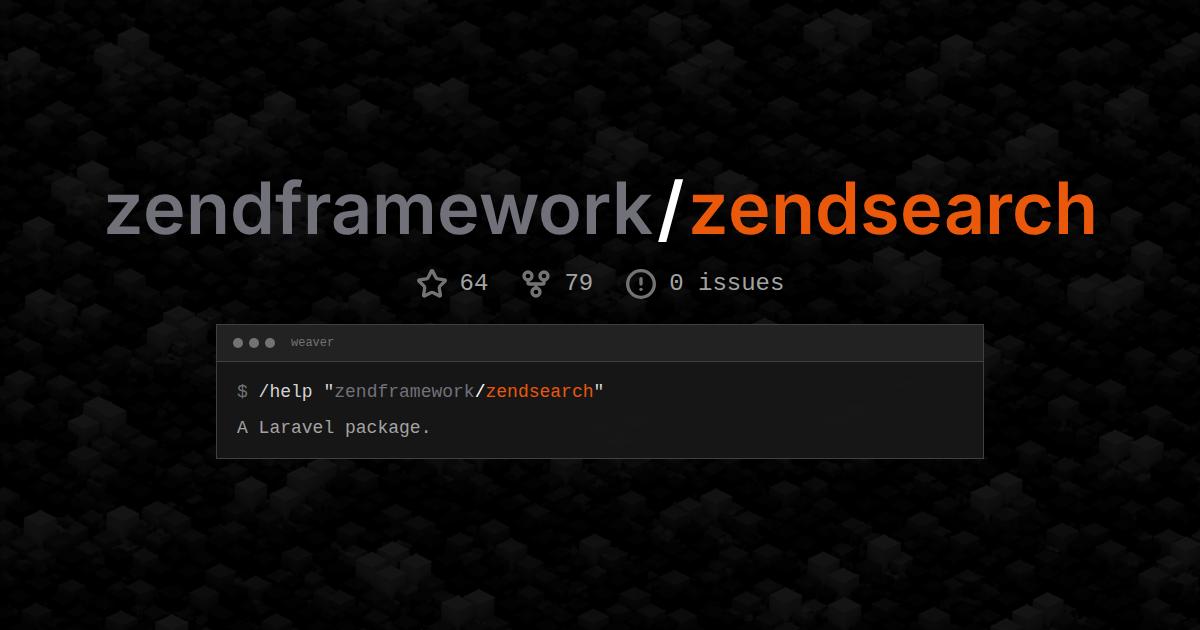 zendframework/zendsearch