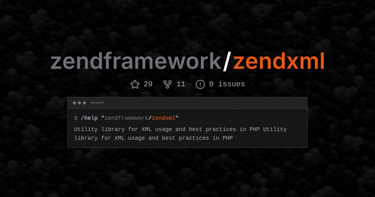 zendframework/zendxml
