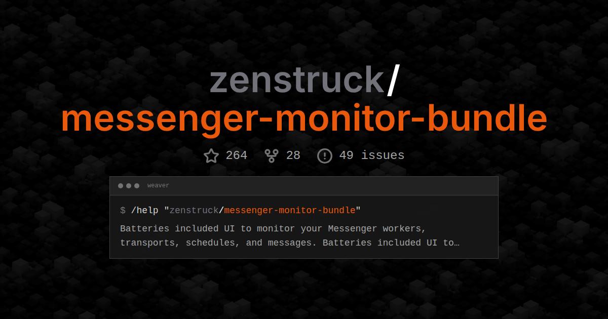 zenstruck/messenger-monitor-bundle