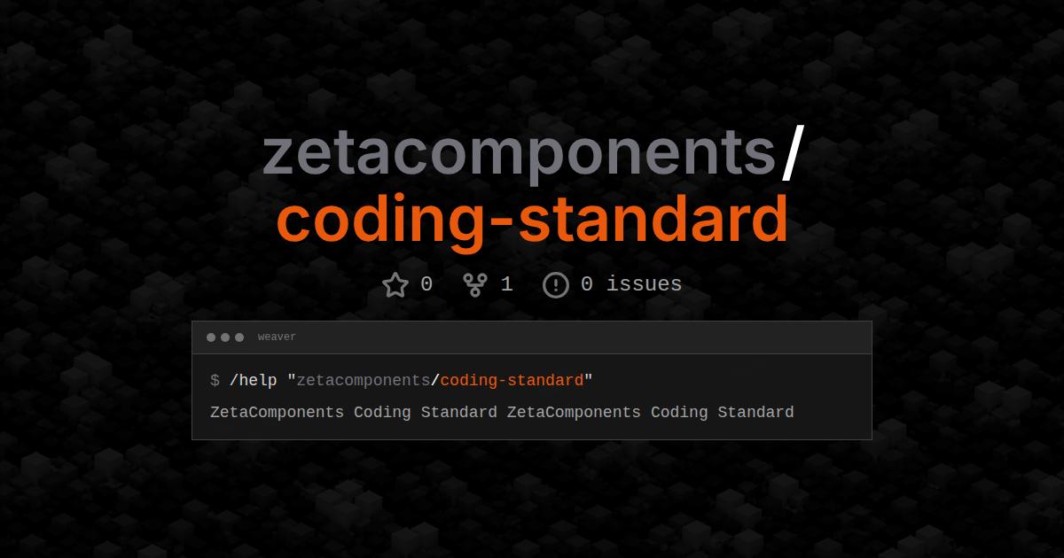 zetacomponents/coding-standard
