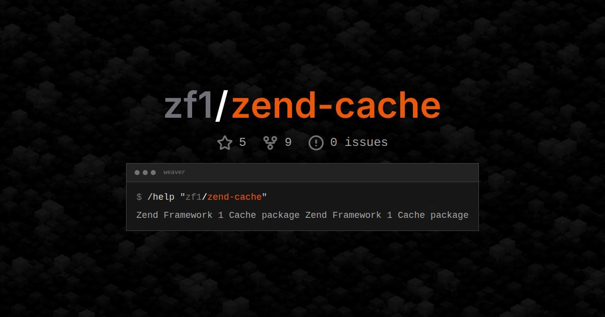 zf1/zend-cache