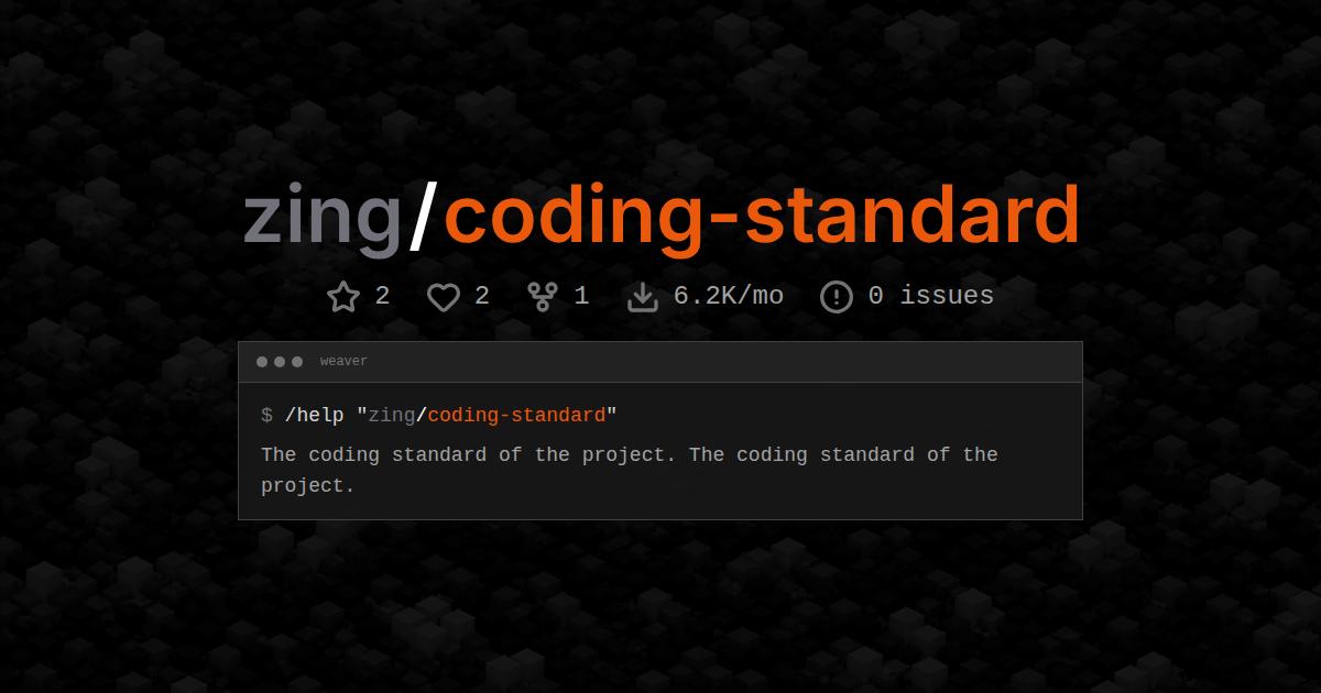 zing/coding-standard