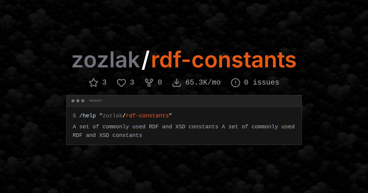 zozlak/rdf-constants